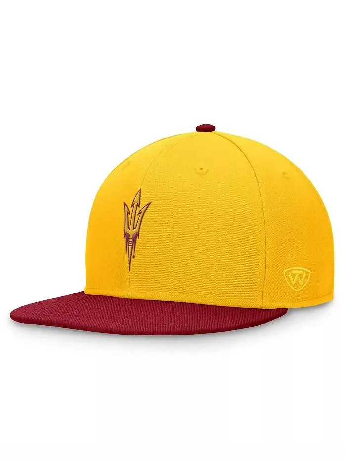 Мужская золотая/бордовая двухцветная кепка Arizona State Sun Devils Rally Top of the World