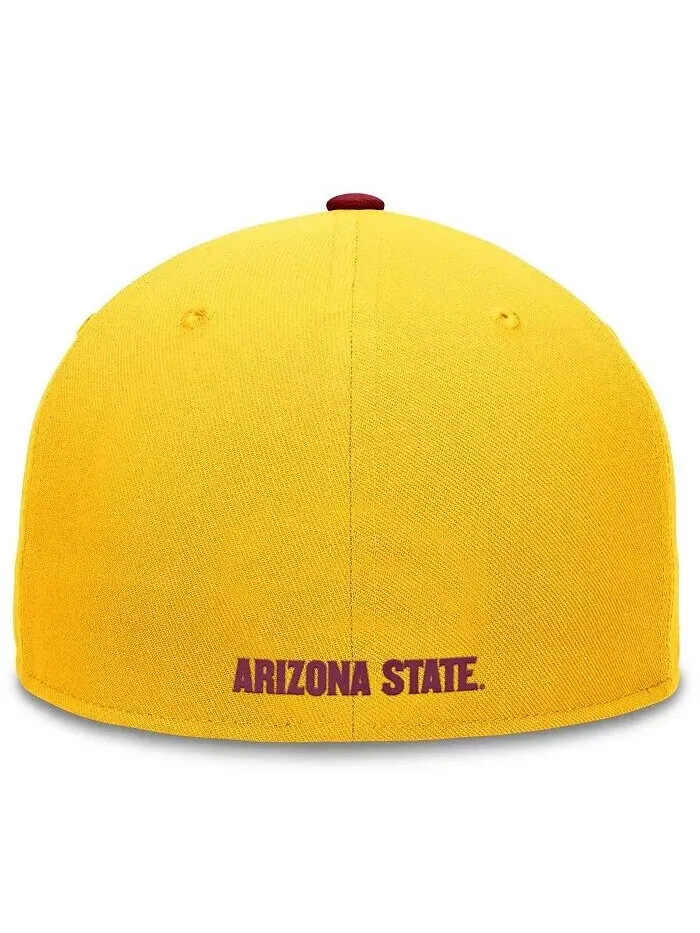 Мужская золотая/бордовая двухцветная кепка Arizona State Sun Devils Rally Top of the World — изображение 2 из 4