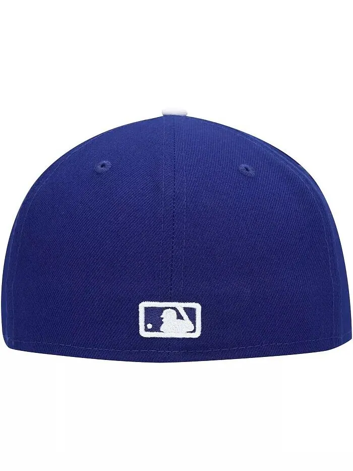 Мужская приталенная кепка Royal Los Angeles Dodgers белого цвета 59FIFTY New Era — изображение 4 из 4