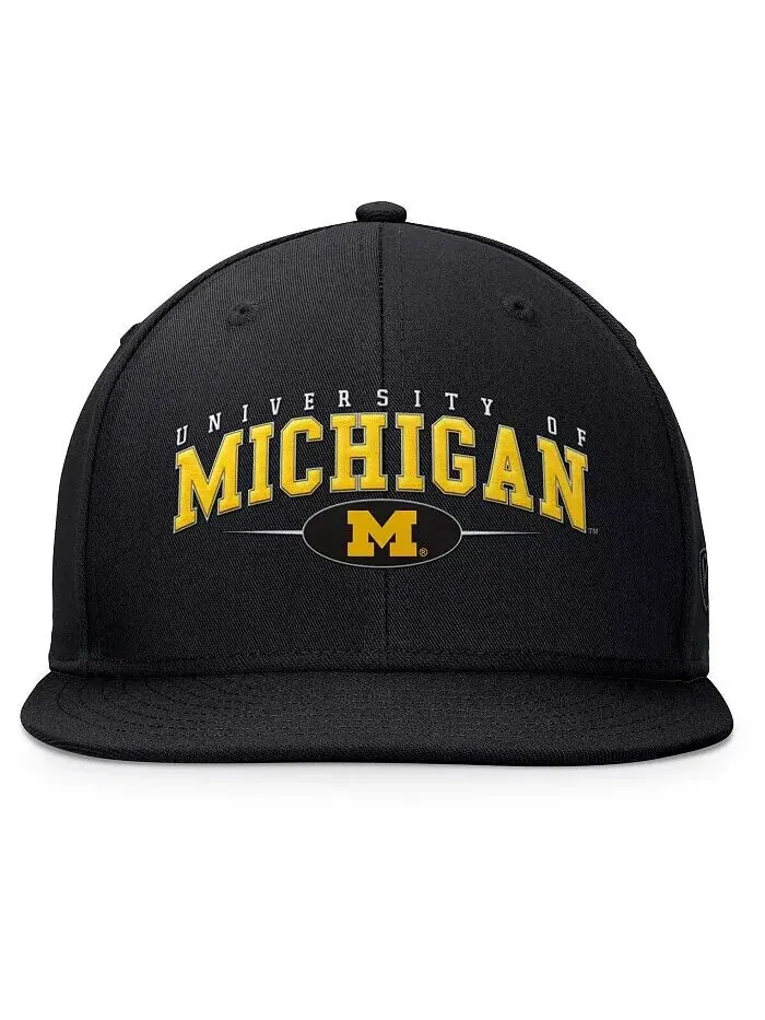 Мужская черная бейсболка Michigan Wolverines Bullpen Snapback Top of the World — изображение 4 из 4