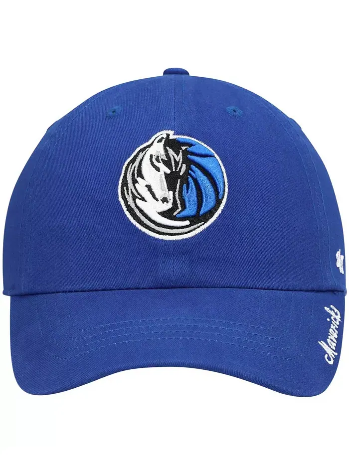 Женская синяя регулируемая кепка Dallas Mavericks Miata Clean Up Logo '47 Brand — изображение 2 из 4