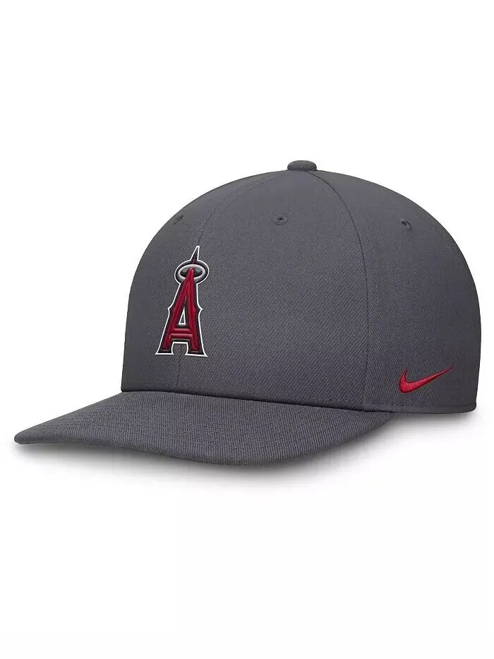 Мужская серая бейсболка Los Angeles Angels Pro Performance Snapback Nike — изображение 1 из 4