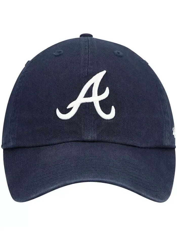 Мальчики темно-синий Atlanta Braves Team Logo Clean Up Регулируемая шапка '47 Brand — изображение 2 из 4