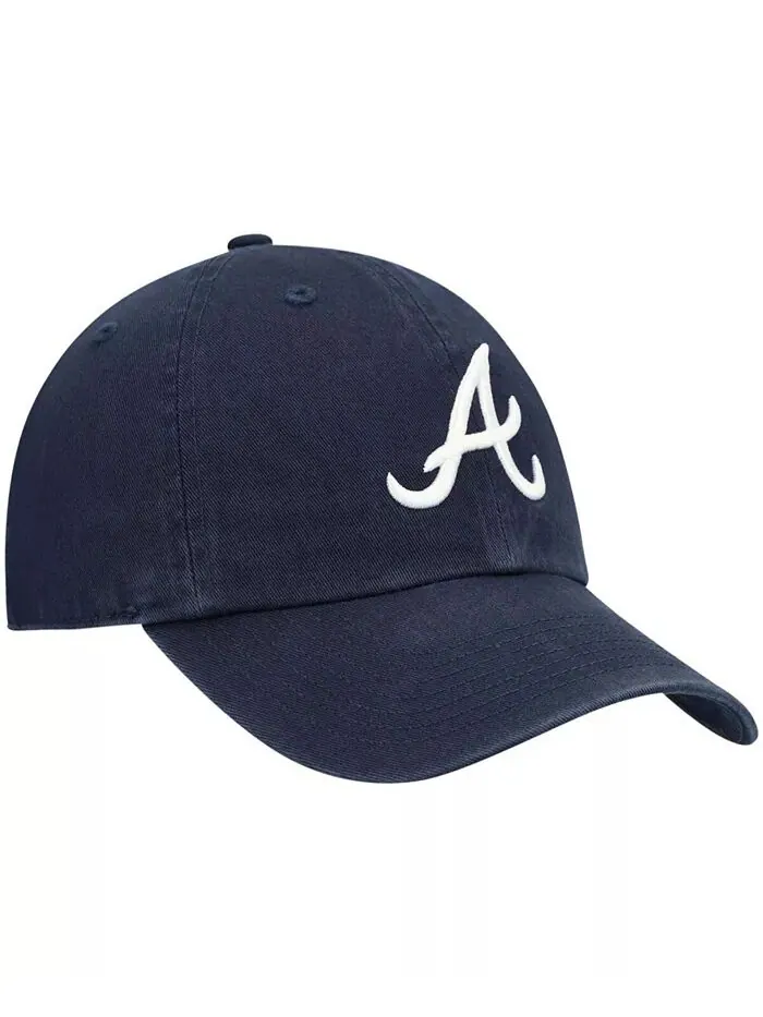 Мальчики темно-синий Atlanta Braves Team Logo Clean Up Регулируемая шапка '47 Brand — изображение 3 из 4