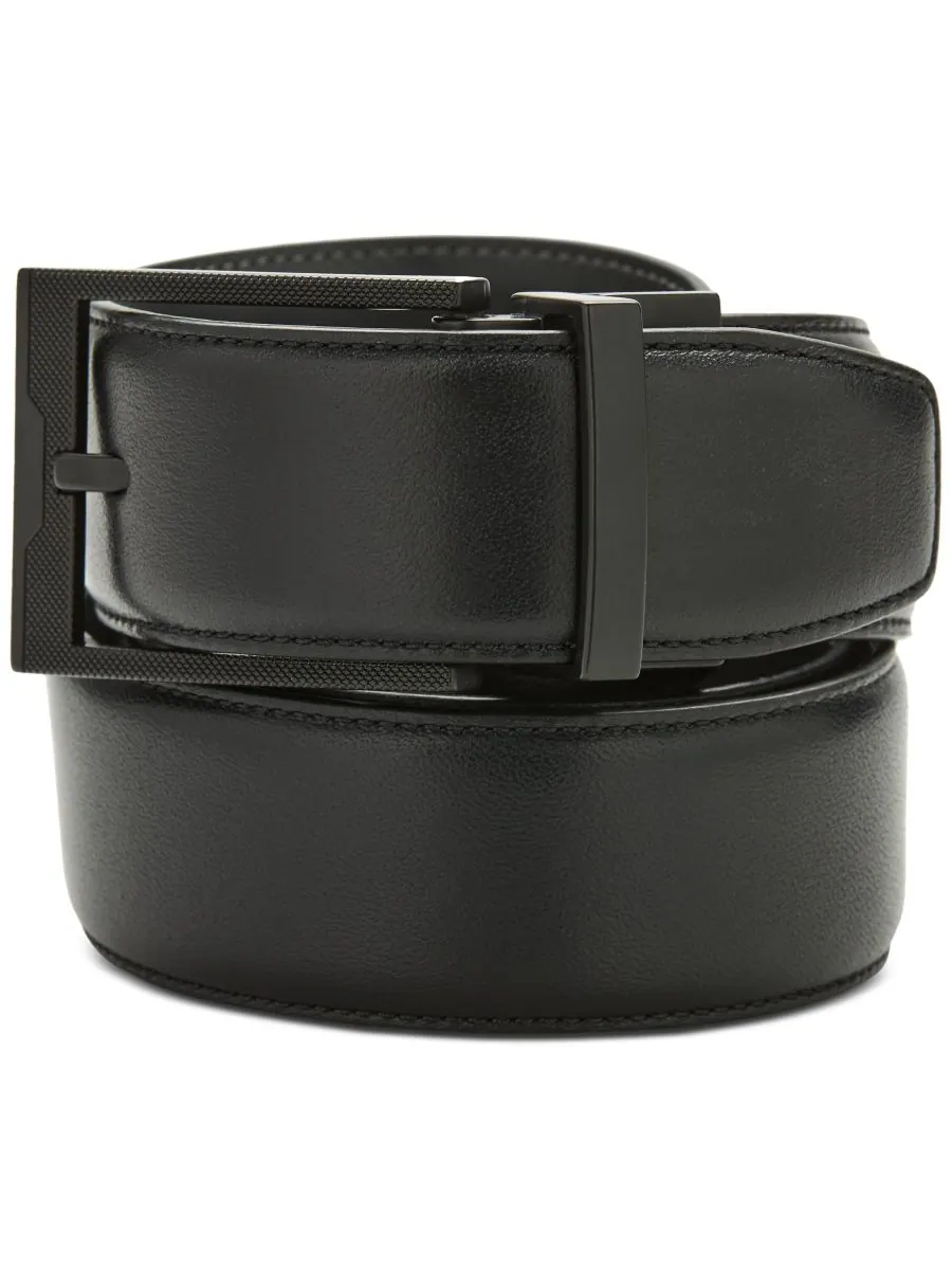 Мужской черный ремень Stanley Perry Ellis Portfolio, Oxford
