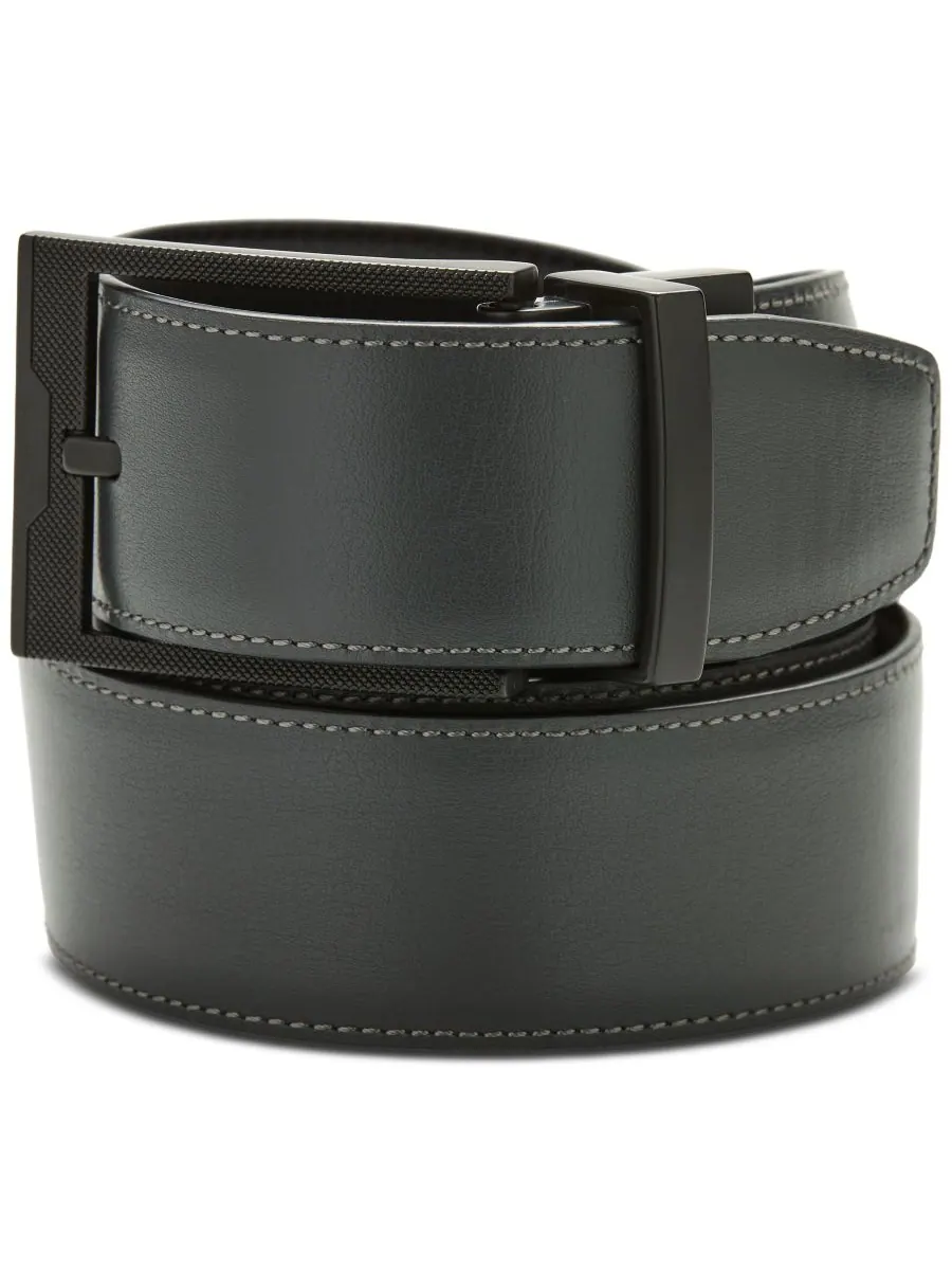 Мужской черный ремень Stanley Perry Ellis Portfolio, Oxford — изображение 2 из 3