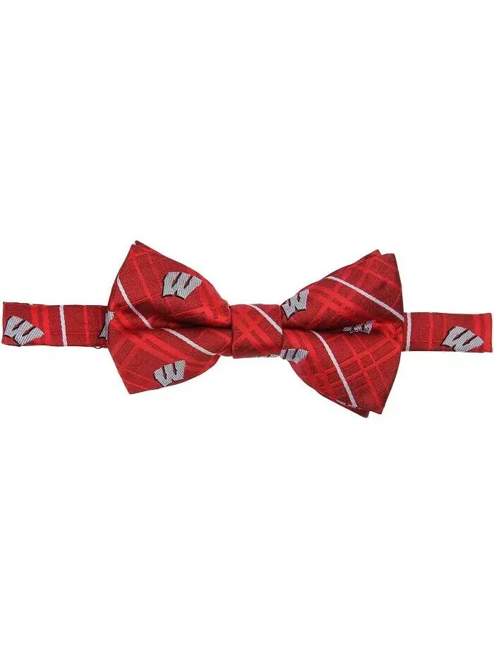 Мужской оксфордский галстук-бабочка Red Wisconsin Badgers Eagles Wings — изображение 1 из 2
