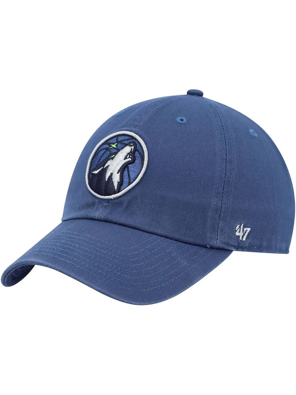 Мужская кепка '47 Brand Minnesota Timberwolves Team Clean Up — изображение 1 из 4, темно-синий