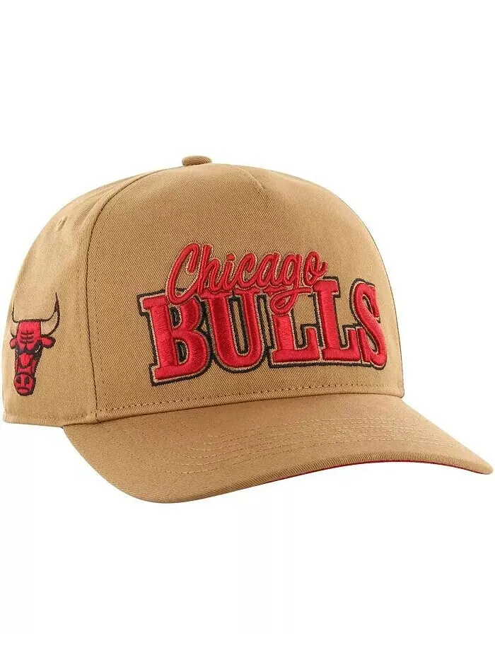 Мужская бежевая бейсболка Chicago Bulls Barnes Hitch Adjustable '47 Brand — изображение 1 из 4