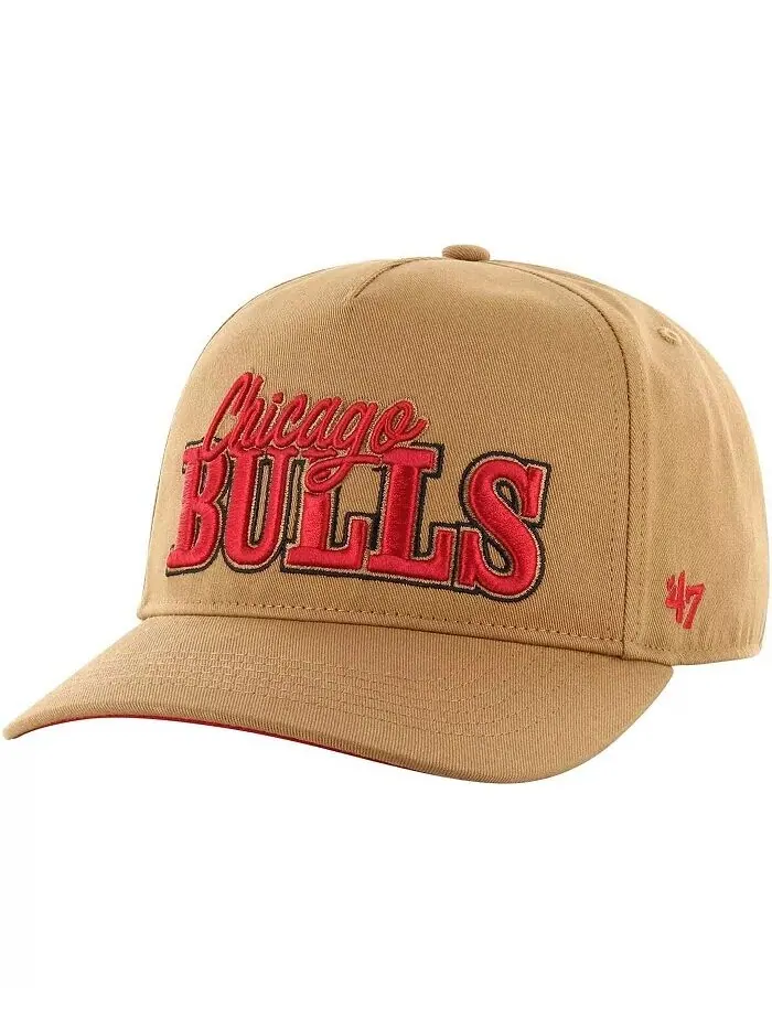 Мужская бежевая бейсболка Chicago Bulls Barnes Hitch Adjustable '47 Brand — изображение 2 из 4