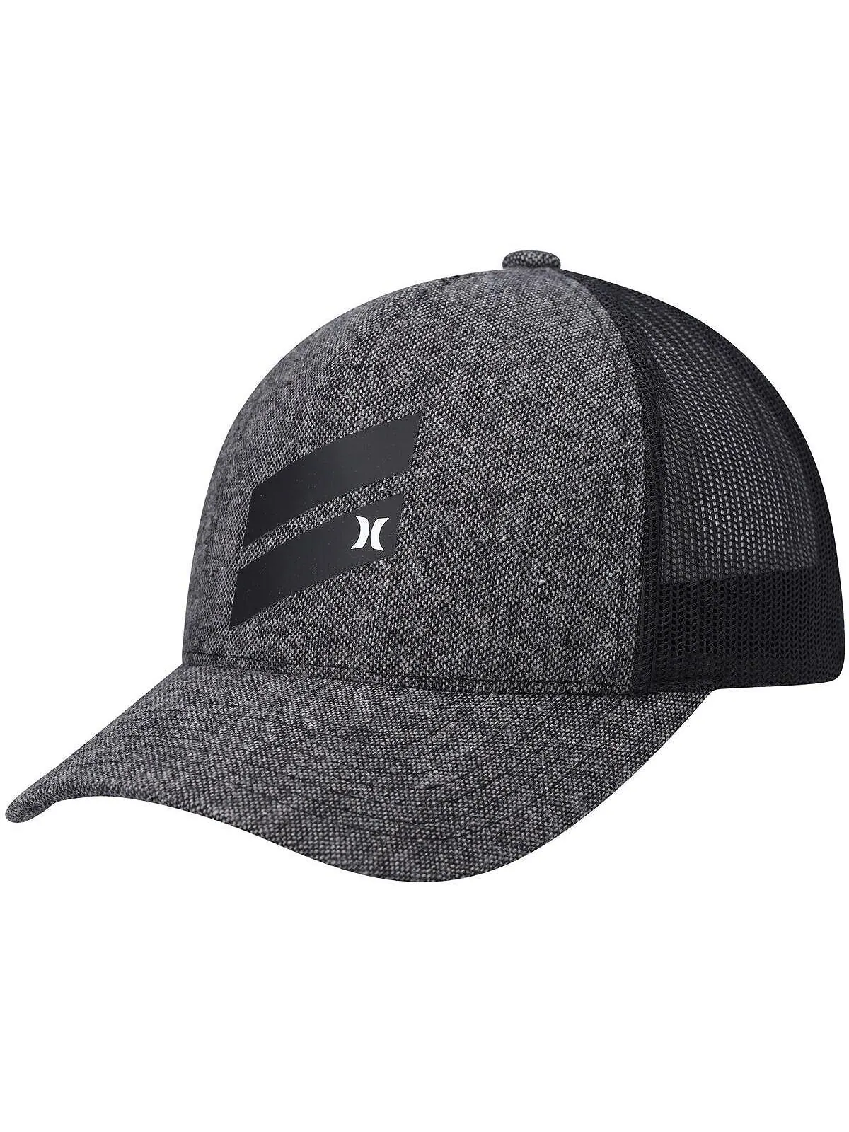 Мужская черная кепка Icon Slash Trucker Snapback с утепленным рисунком Hurley — изображение 1 из 2, черный