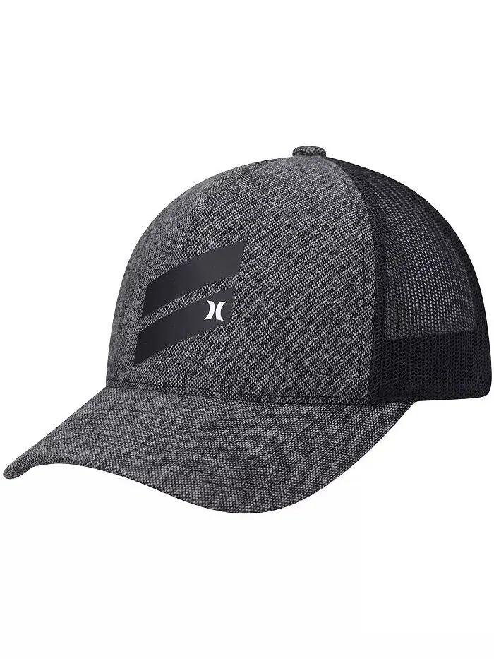 Мужская черная кепка Icon Slash Trucker Snapback с утепленным рисунком Hurley — изображение 1 из 2