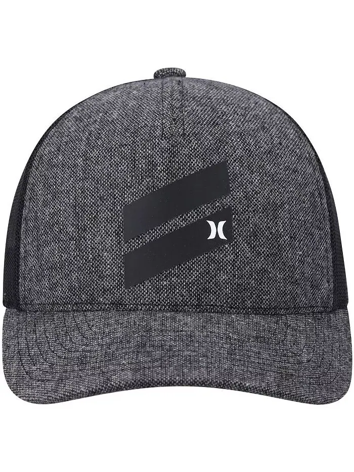 Мужская черная кепка Icon Slash Trucker Snapback с утепленным рисунком Hurley — изображение 2 из 2