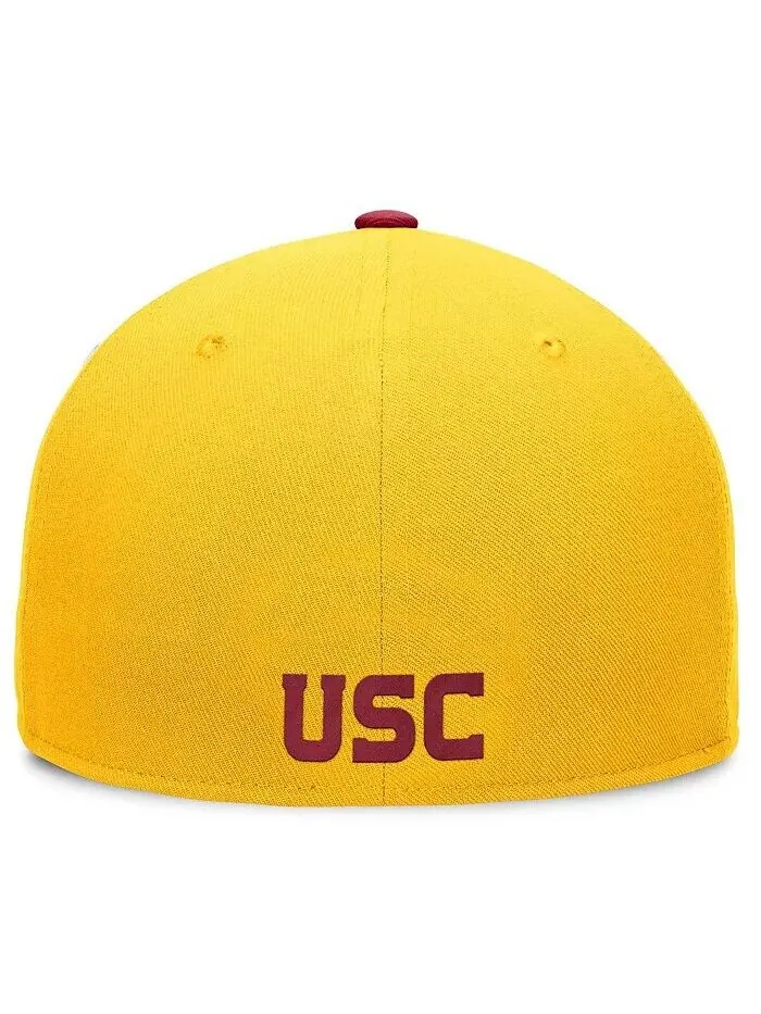 Мужская белая/кардинальная шляпа USC Trojans Tri-Tone Heritage Collector Fitted Hat Top of the World — изображение 4 из 4