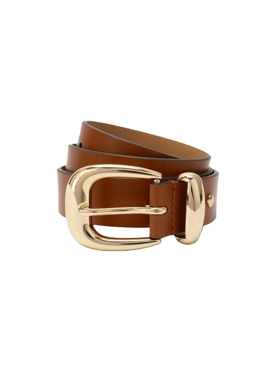 Женский кожаный пояс с пряжкой-скульптурой Molten Buckle and Loop Belt kate spade new york