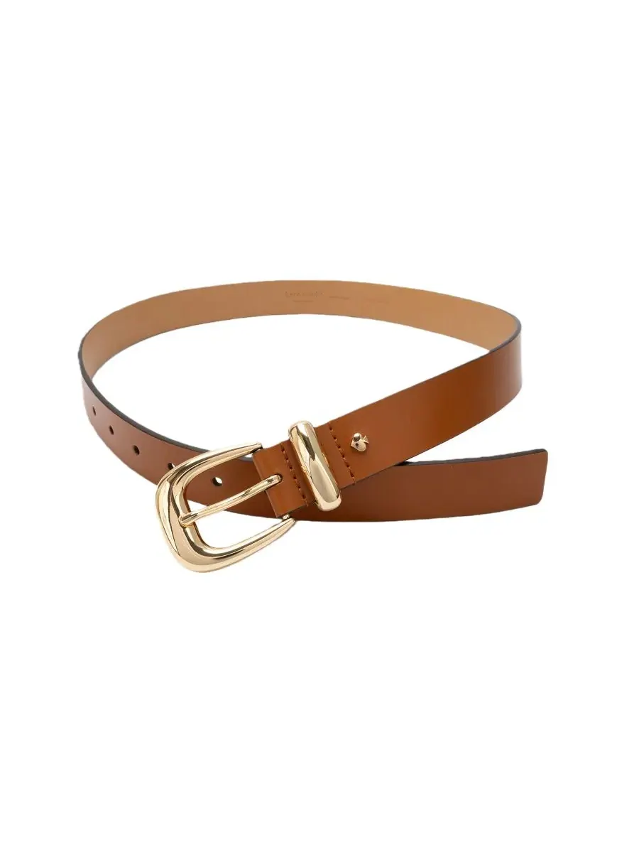 Женский кожаный пояс с пряжкой-скульптурой Molten Buckle and Loop Belt kate spade new york — изображение 2 из 5