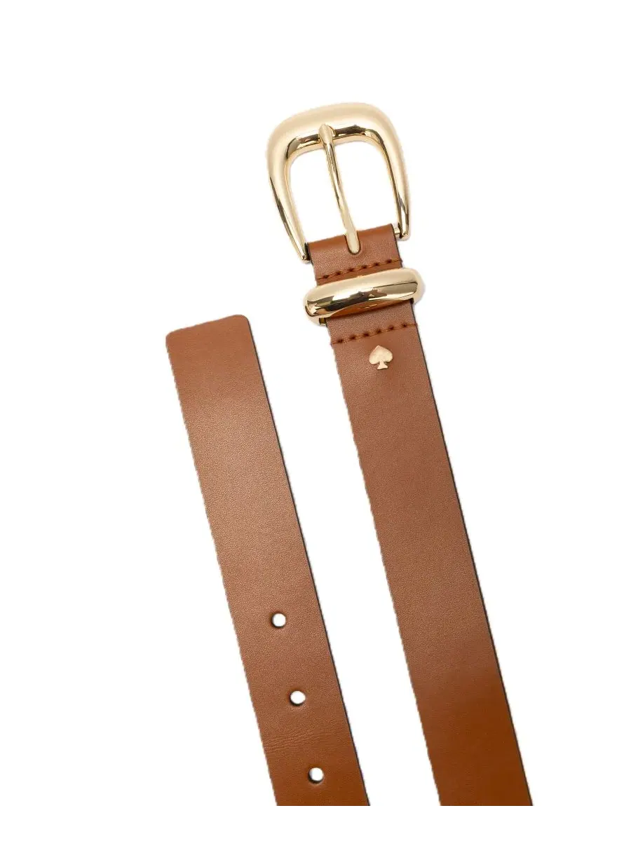 Женский кожаный пояс с пряжкой-скульптурой Molten Buckle and Loop Belt kate spade new york — изображение 3 из 5