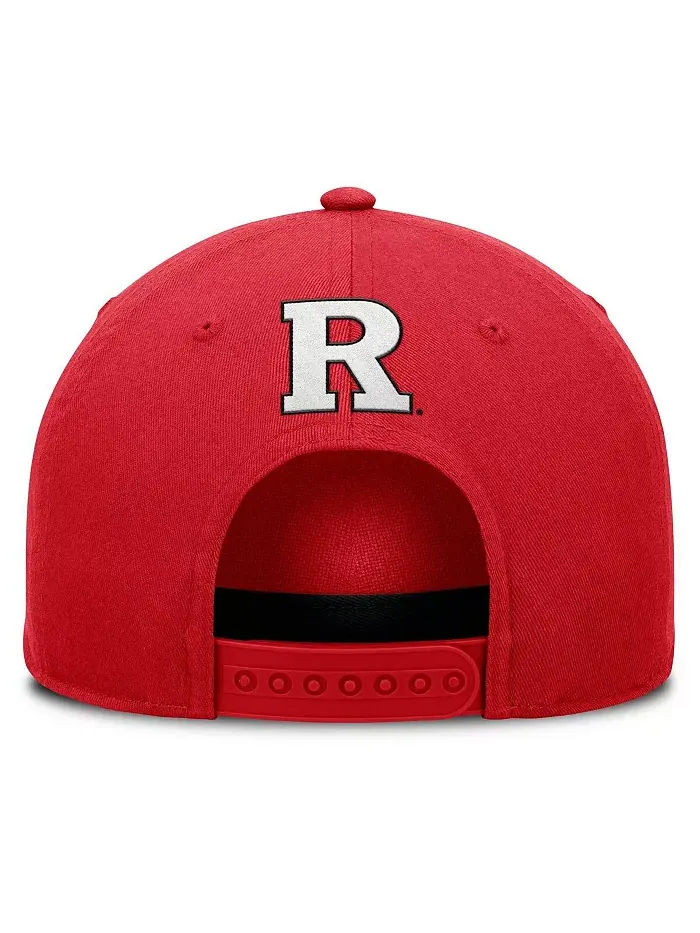 Мужская регулируемая кепка Scarlet Rutgers Scarlet Knights Foul Ball Rope Fanatics — изображение 2 из 4