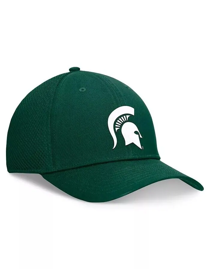 Мужская зеленая шапка Michigan State Spartans Spacer Flex Top of the World — изображение 3 из 4