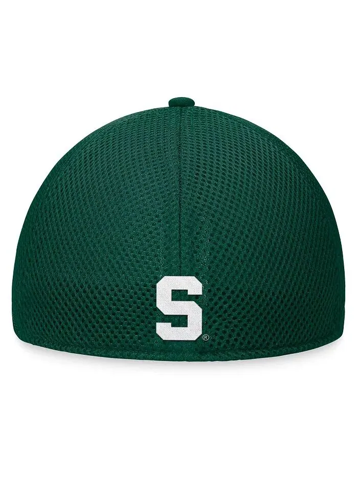 Мужская зеленая шапка Michigan State Spartans Spacer Flex Top of the World — изображение 4 из 4