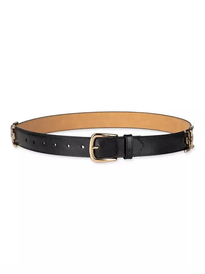 Женский кожаный ремень Double-E Hip Links Sam Edelman — изображение 1 из 6