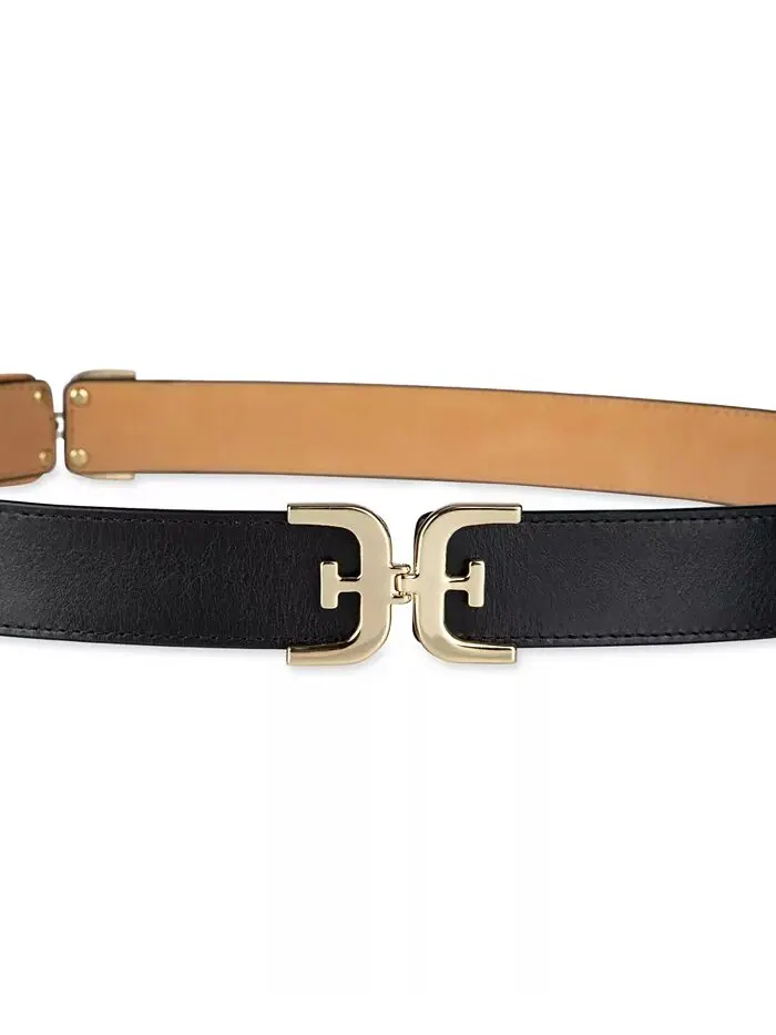 Женский кожаный ремень Double-E Hip Links Sam Edelman — изображение 2 из 6