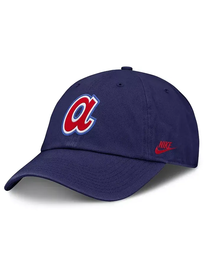 Женская регулируемая кепка Royal Atlanta Braves Club Nike