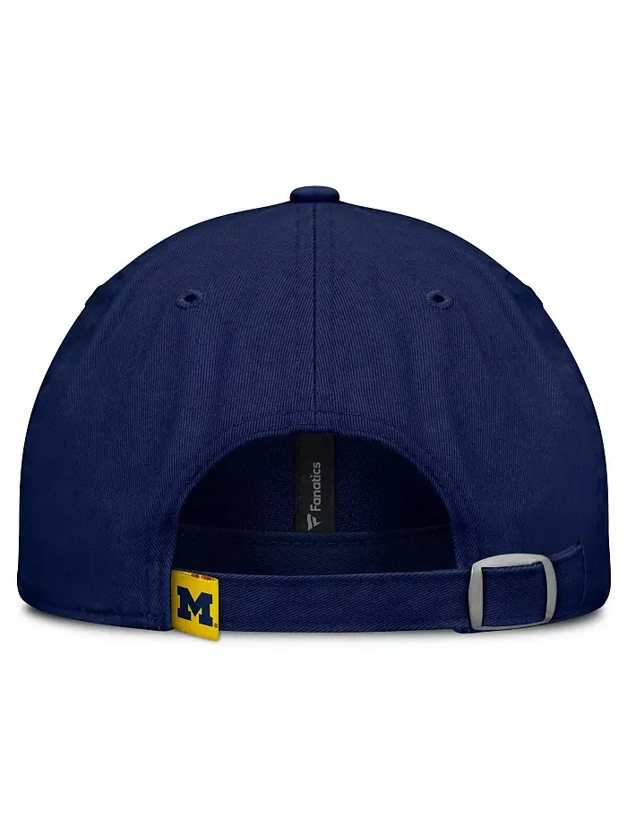 Женская темно-синяя регулируемая кепка Michigan Wolverines Candid Fanatics — изображение 4 из 4