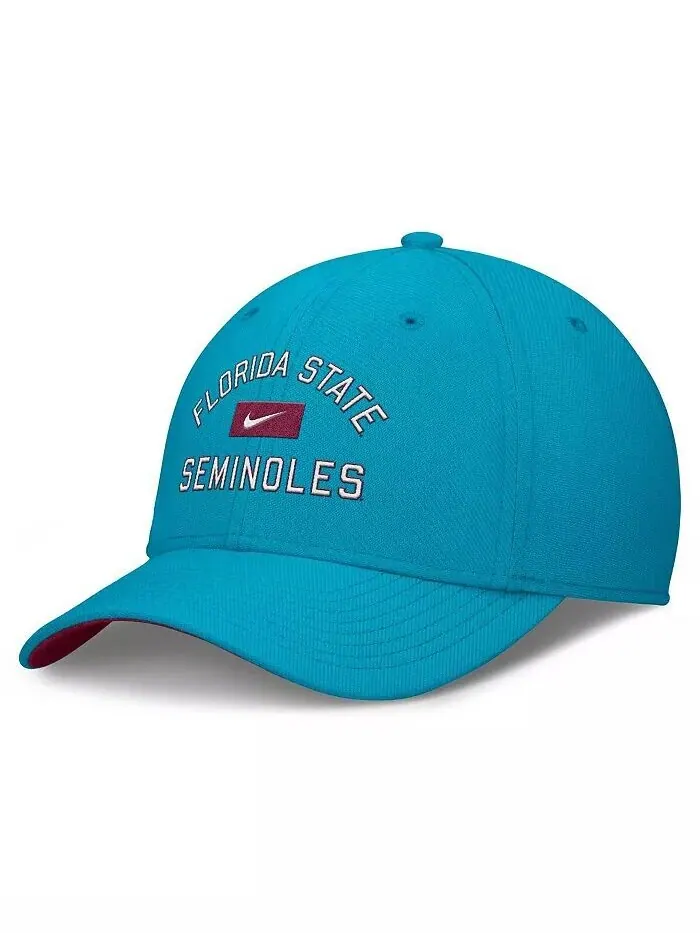 Мужская бирюзовая кепка Florida State Seminoles Swoosh Flex Nike — изображение 1 из 4