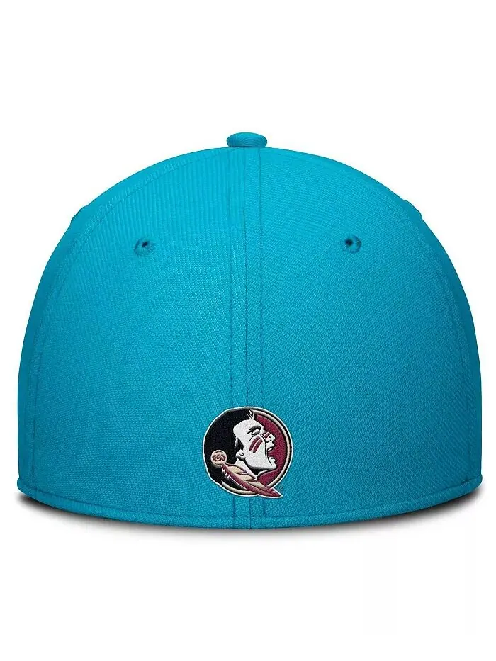 Мужская бирюзовая кепка Florida State Seminoles Swoosh Flex Nike — изображение 3 из 4