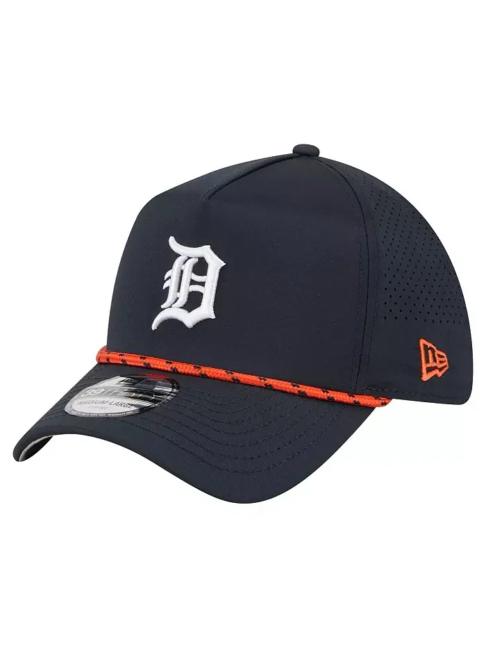 Мужская темно-синяя кепка Detroit Tigers 39THIRTY A-Frame Perforated Flex New Era — изображение 1 из 5