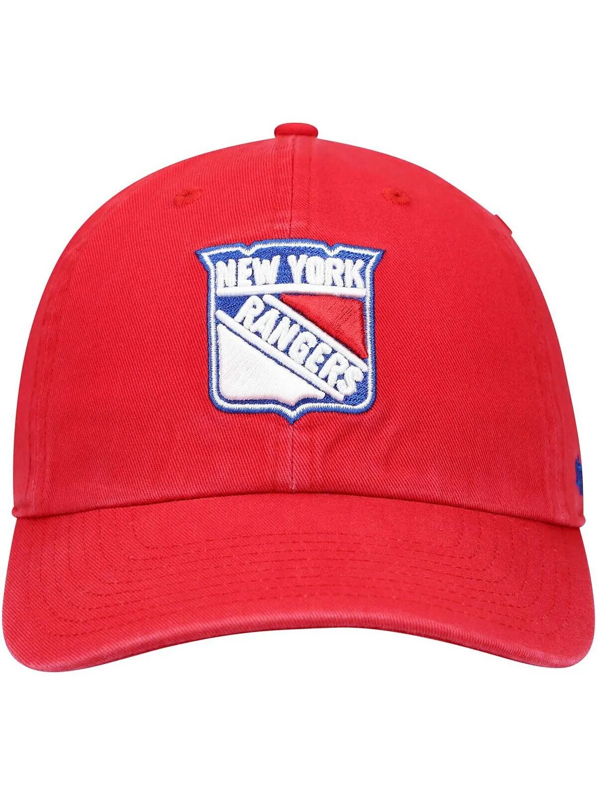 Мужская красная регулируемая кепка New York Rangers Clean Up '47 Brand — изображение 2 из 4, красный