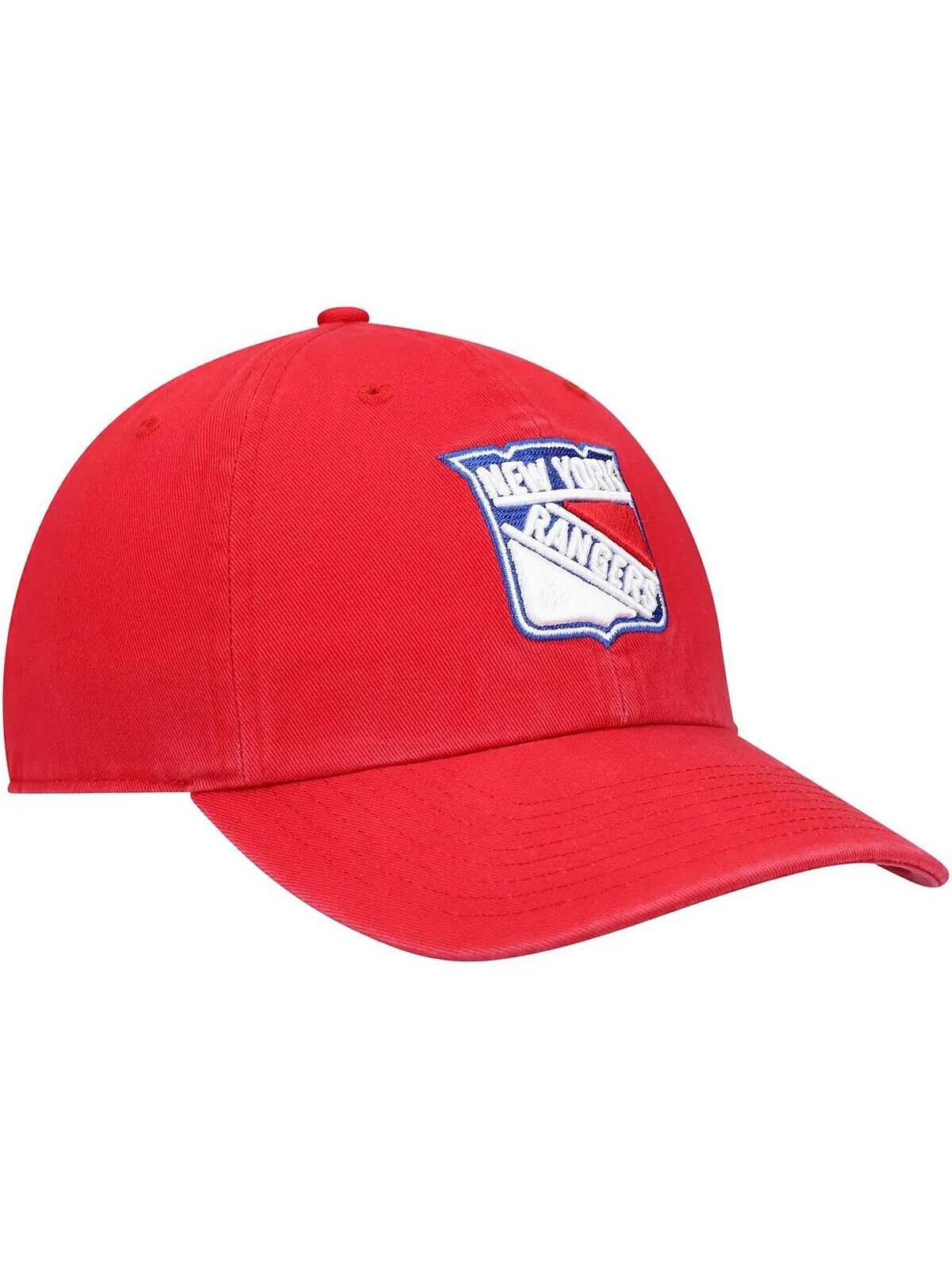 Мужская красная регулируемая кепка New York Rangers Clean Up '47 Brand — изображение 3 из 4, красный