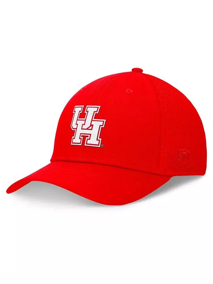 Мужская красная кепка Houston Cougars Spacer Flex Top of the World — изображение 1 из 4