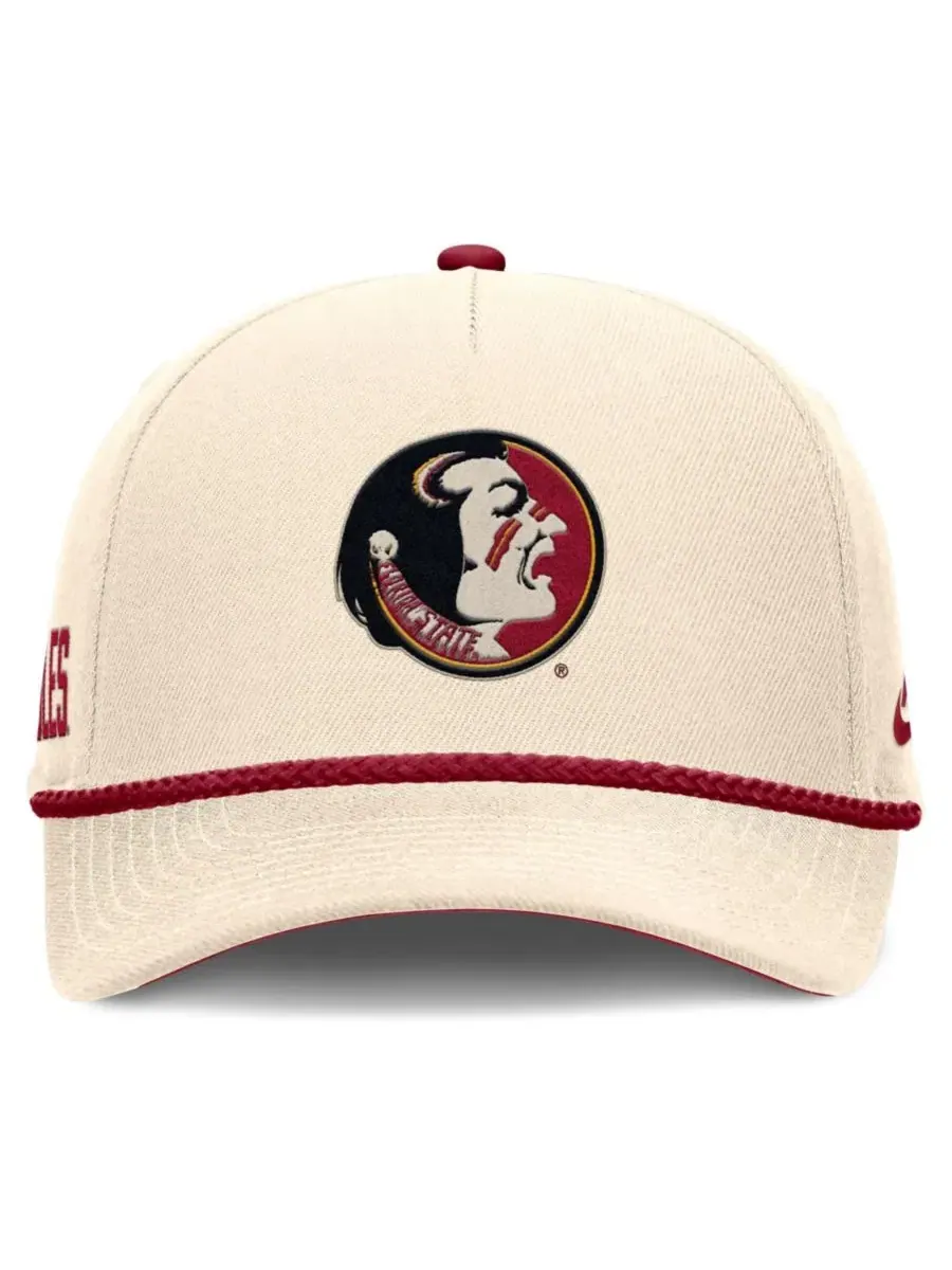 Кепка Nike Florida State Seminoles Legacy Vintage Rope Rise, Natural Garnet — изображение 2 из 5