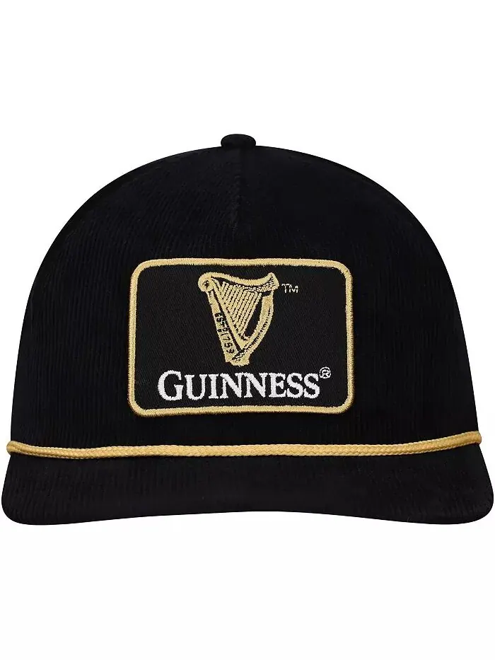 Мужская черная регулируемая кепка Guinness Golfer Lids — изображение 4 из 4
