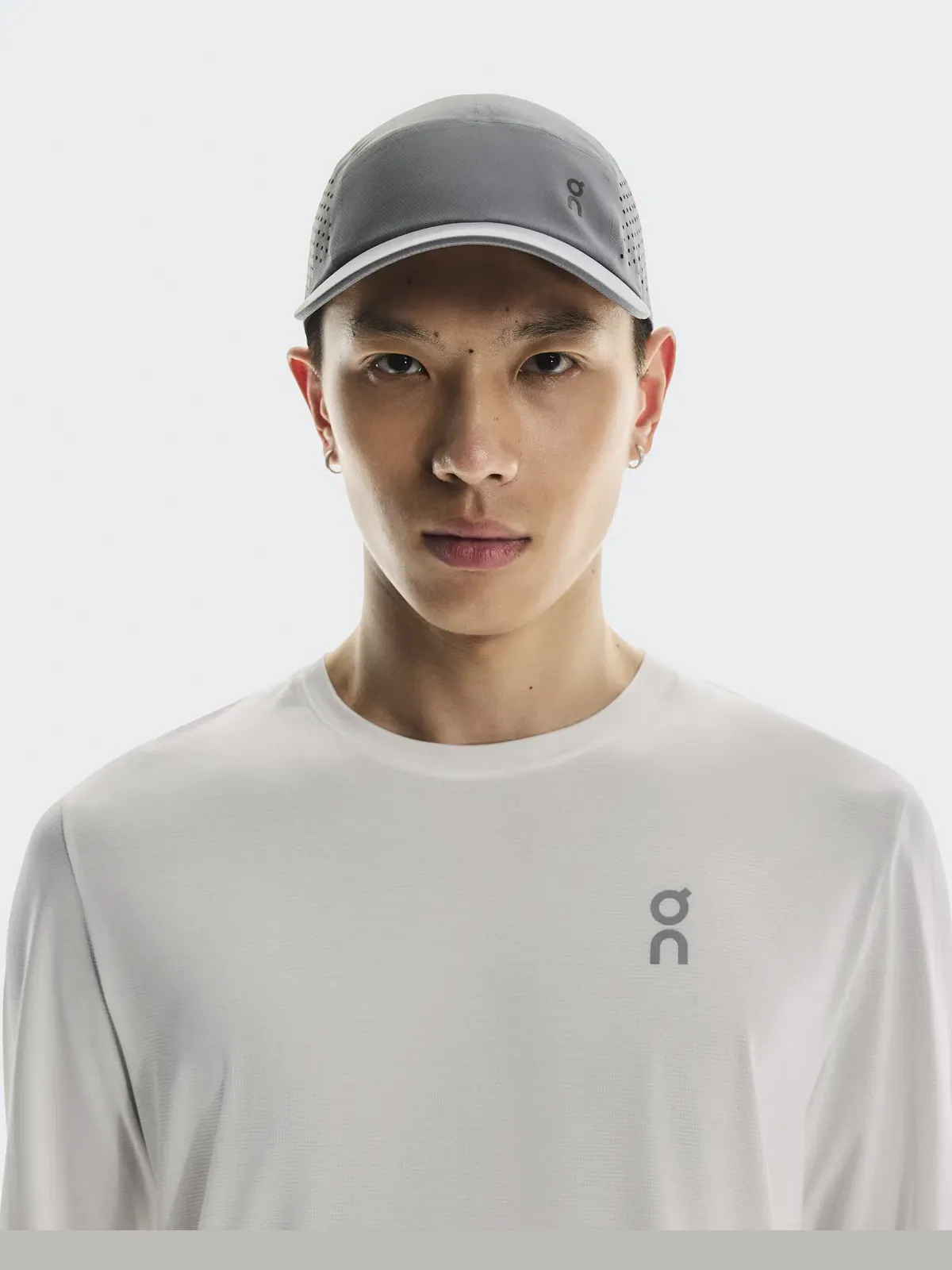 Бейсболка для бега легкая с перфорацией Lightweight Cap On — изображение 2 из 7, серый