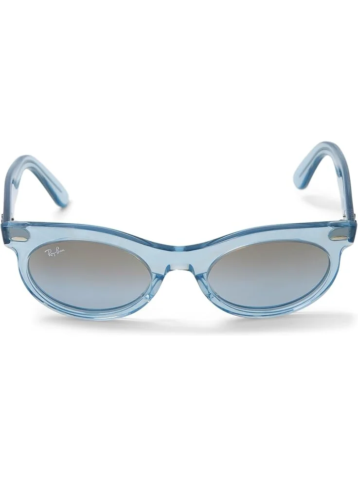 Солнцезащитные очки Ray-Ban 0RB2242 Wayfarer Oval Photochromic — изображение 2 из 4, голубой