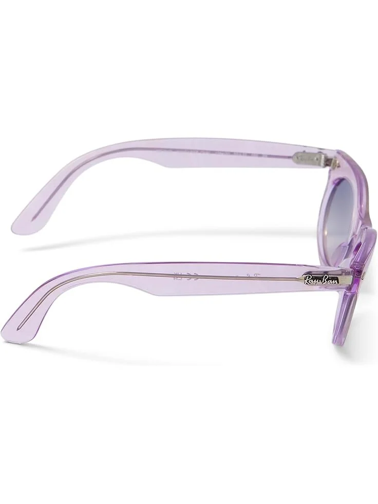 Солнцезащитные очки Ray-Ban 0RB2242 Wayfarer Oval Photochromic — изображение 3 из 4, фиолетовый