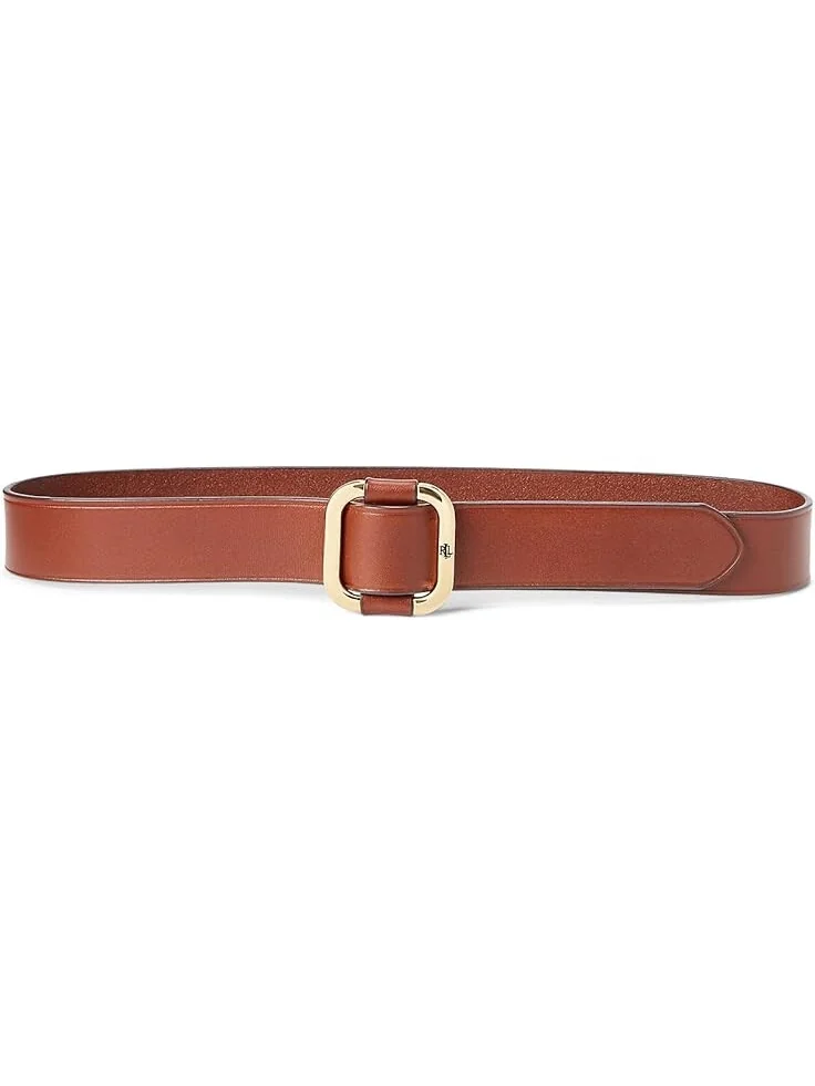 Ремень Lauren Ralph Lauren Slide Buckle Leather Belt, цвет Cuoio — изображение 1 из 2