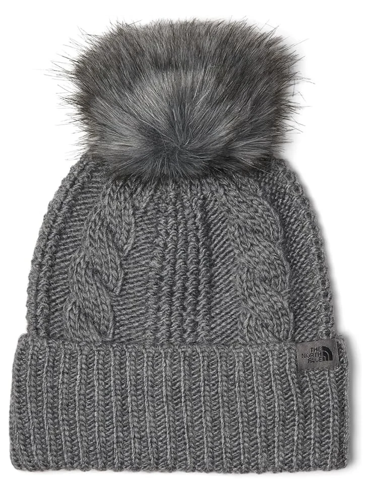Шапка The North Face Oh Mega Fur Pom Beanie — изображение 1 из 1, серый