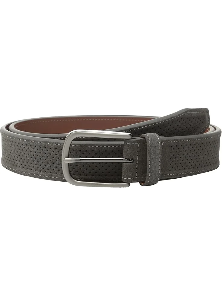 Ремень Johnston & Murphy Perforated Suede — изображение 1 из 1, серый