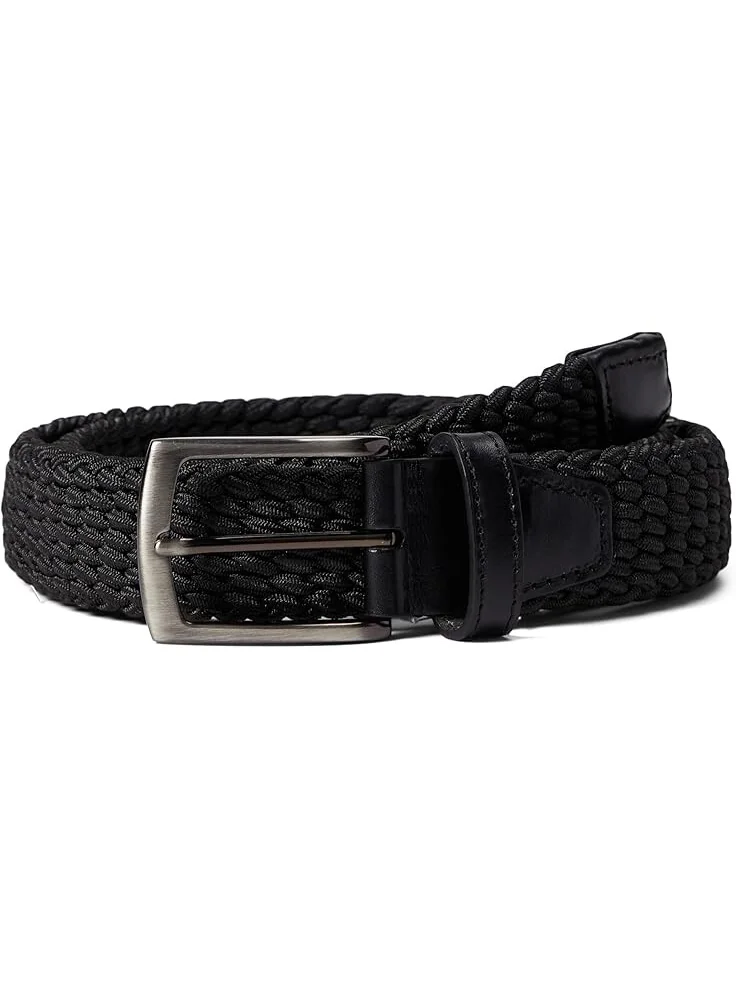Ремень Johnston & Murphy Woven Stretch Knit Belt — изображение 1 из 1, черный