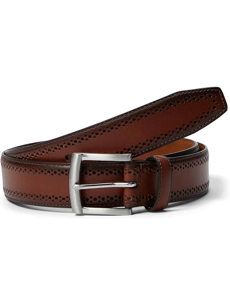 Ремень Johnston & Murphy Perfed Edge Belt — изображение 1 из 1, коричневый