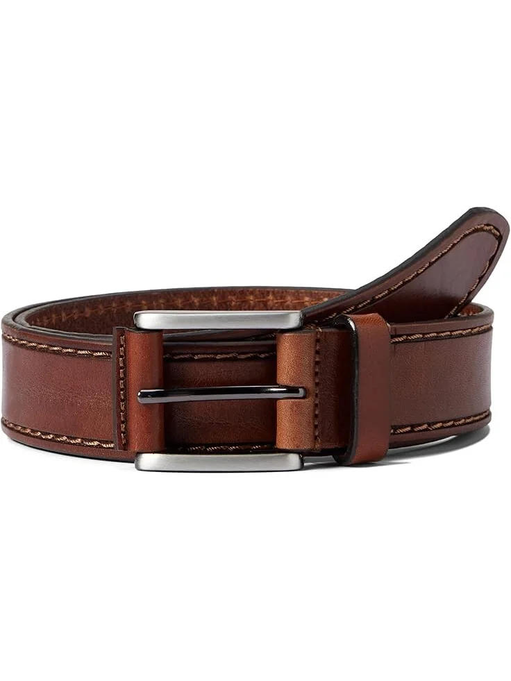 Ремень Johnston & Murphy Laser Top Stitch Belt — изображение 1 из 1, желто-коричневый
