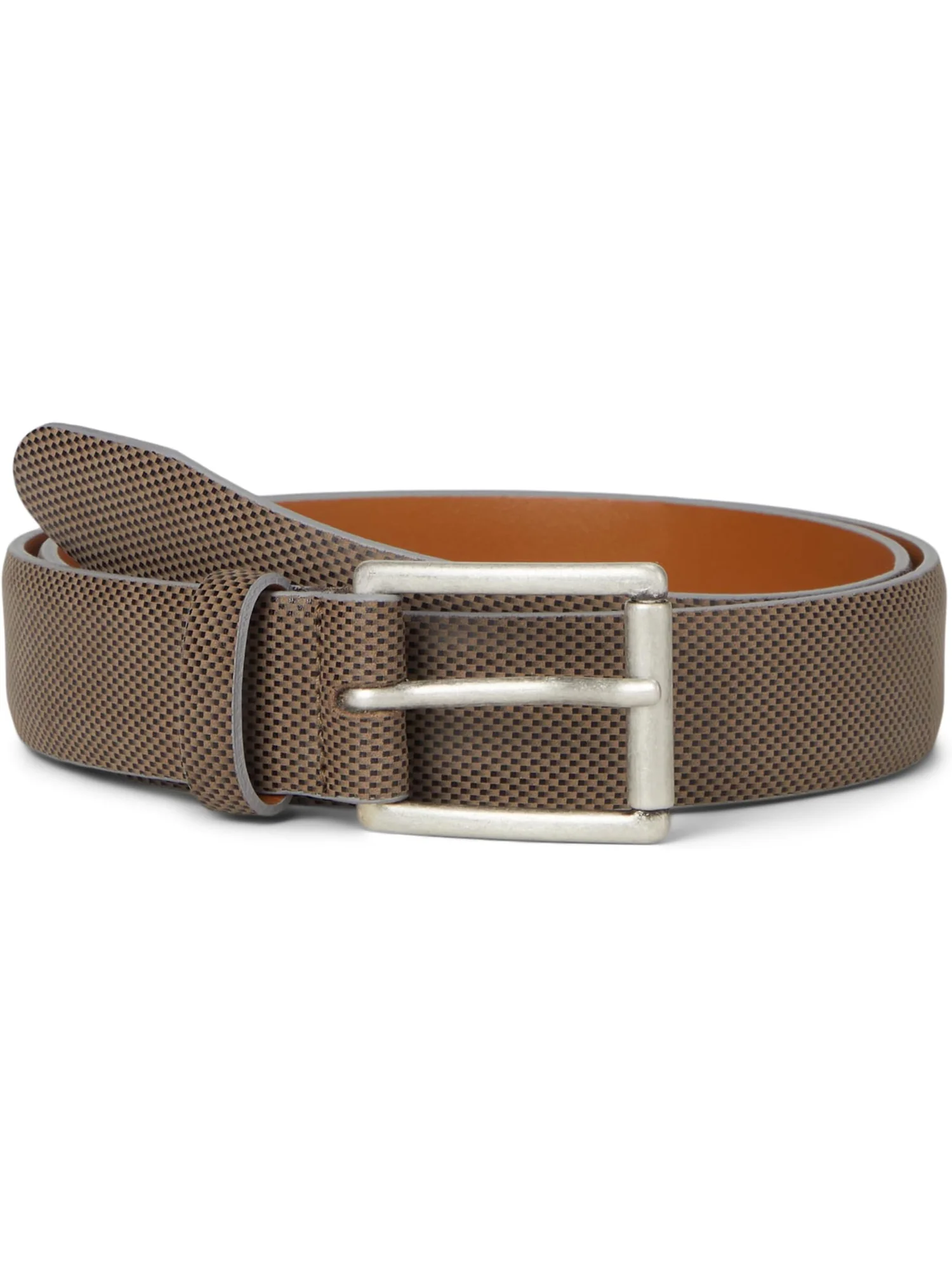 Ремень Johnston & Murphy Men's Brushed Micro Check — изображение 1 из 1, тауп