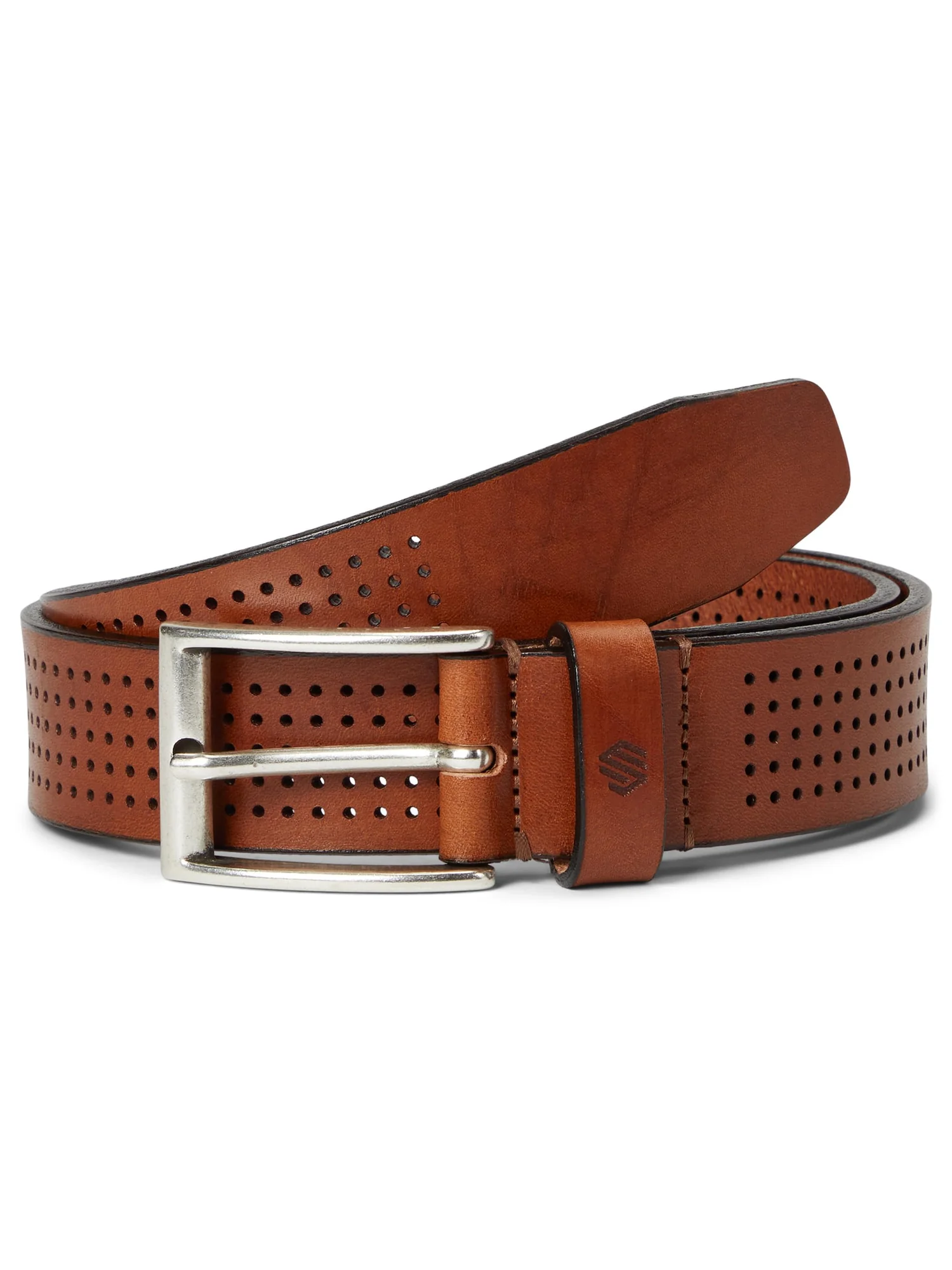 Ремень Johnston & Murphy Full Perforated Belt — изображение 1 из 1, желто-коричневый