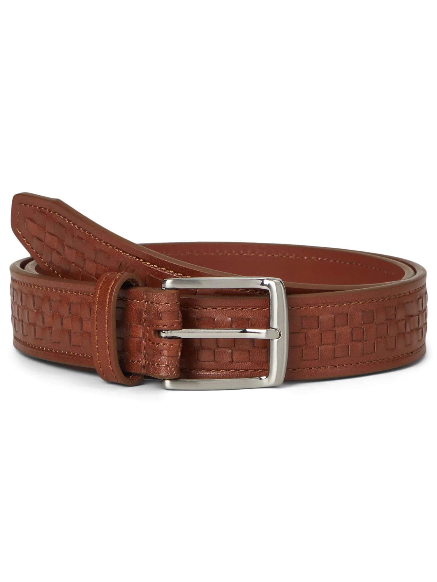 Ремень Johnston & Murphy Woven Center Lace Belt — изображение 1 из 1, коричневый