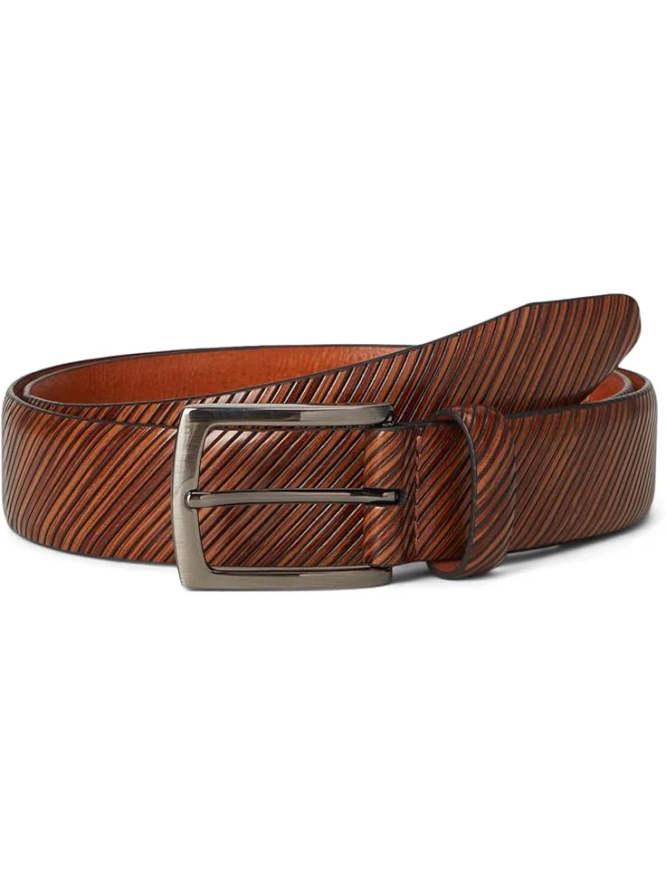 Ремень Johnston & Murphy Diagonal-etched Belt