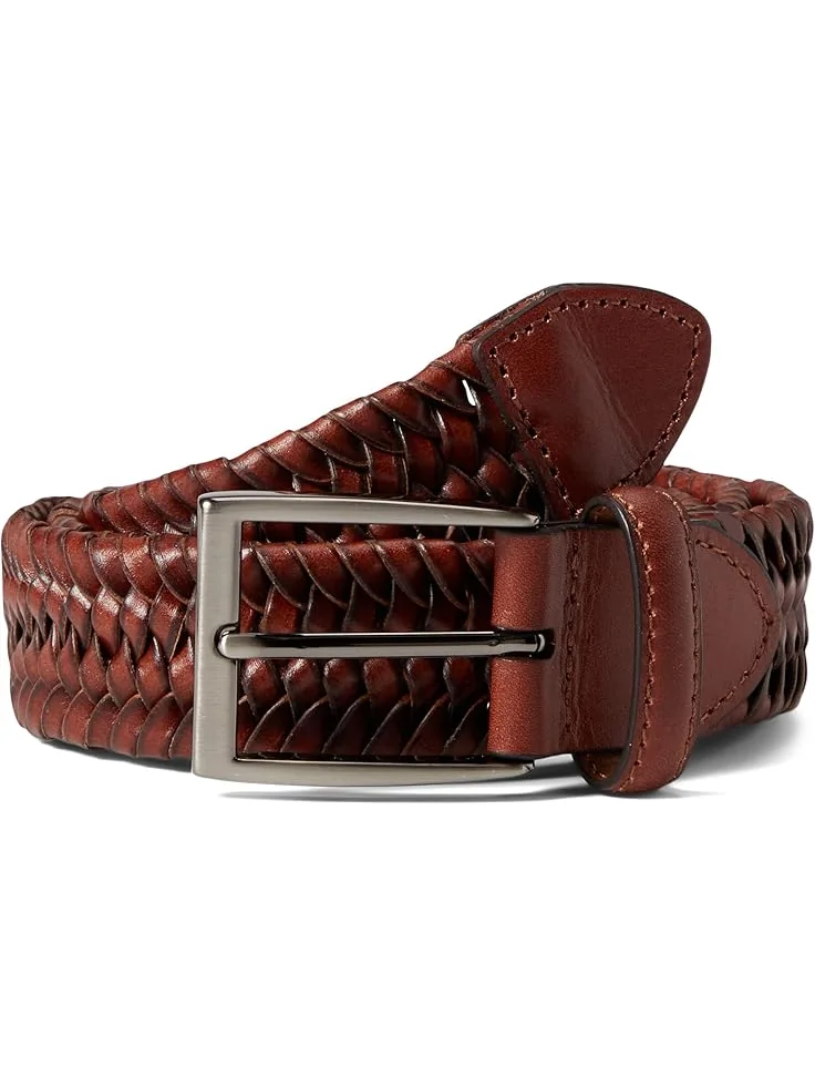 Ремень Johnston & Murphy Leather Braided Belt — изображение 1 из 1, коричневый